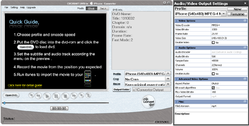 Cucusoft DVD to iPhone Video Converter screenshot