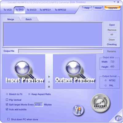 Cucusoft Video to DVD/VCD Converter Lite 7.07