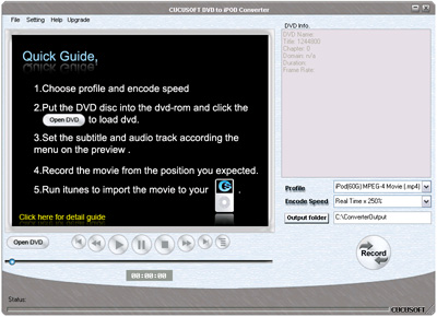 Cucusoft DVD to iPod Converter 8.08