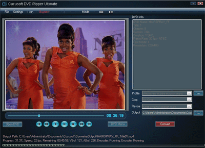 Ultimate DVD Converter Screenshot