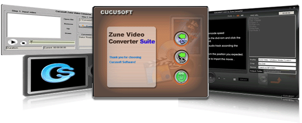 Cucusoft Zune Video Converter Suite is an all-in-one Zune video solution.